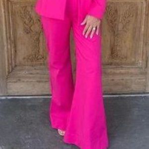 Show Me Your Mumu DJ Flare Pink Pants Sz. L